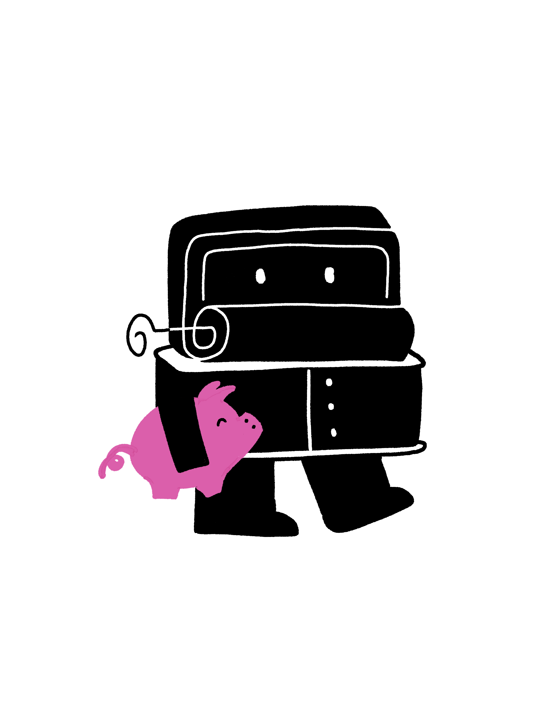 TinHead with pig